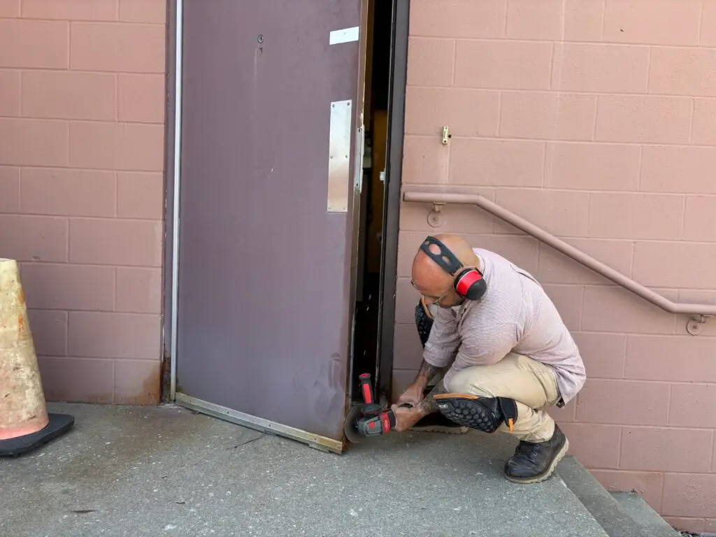 Commercial Door Repair in Shawnee Mission — back door repair