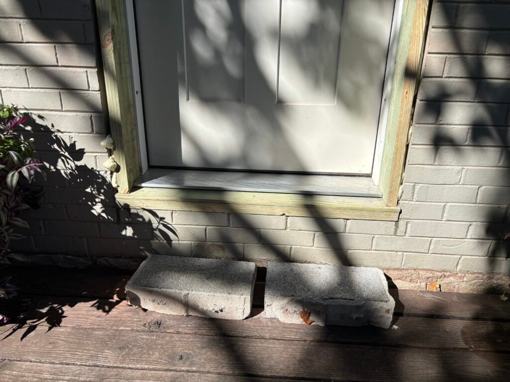Door Installation in Kansas City — brick wall door installation